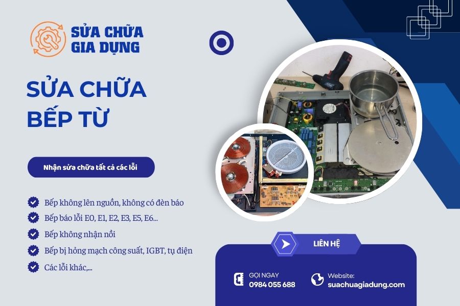 Sửa chữa bếp từ tại nhà Hà Nội