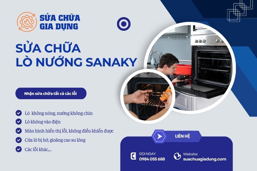Sửa lò nướng Sanaky tại nhà Hà Nội