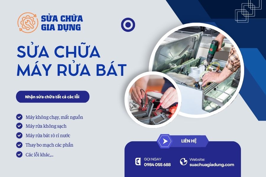 Sửa máy rửa bát tại nhà Hà Nội