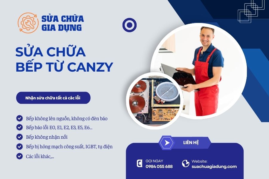 Sửa bếp từ Canzy tại nhà Hà Nội