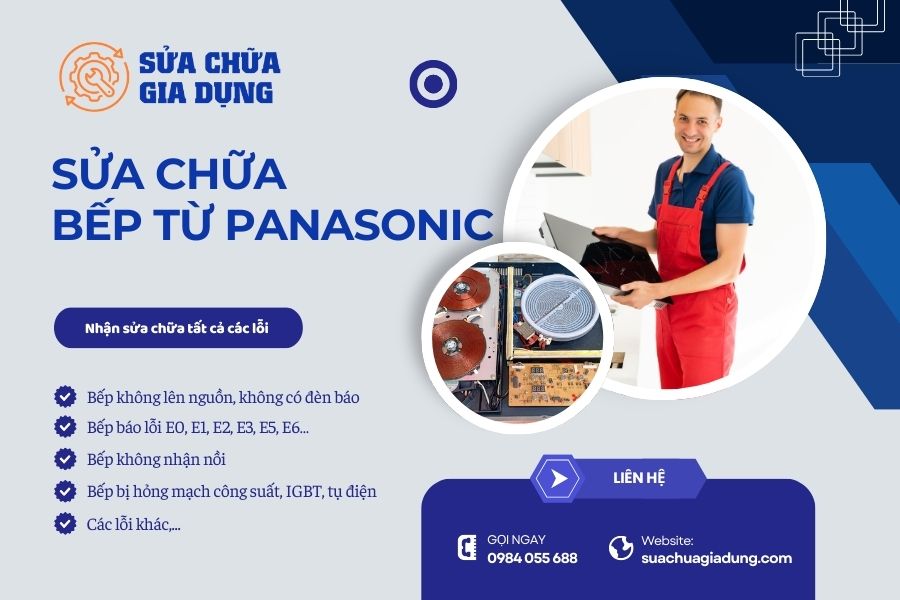 Sửa bếp từ Panasonic tại nhà Hà Nội