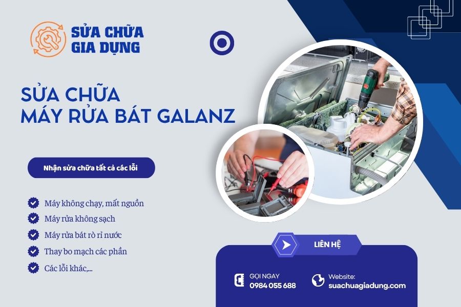 Sửa máy rửa bát Galanz tại nhà Hà Nội