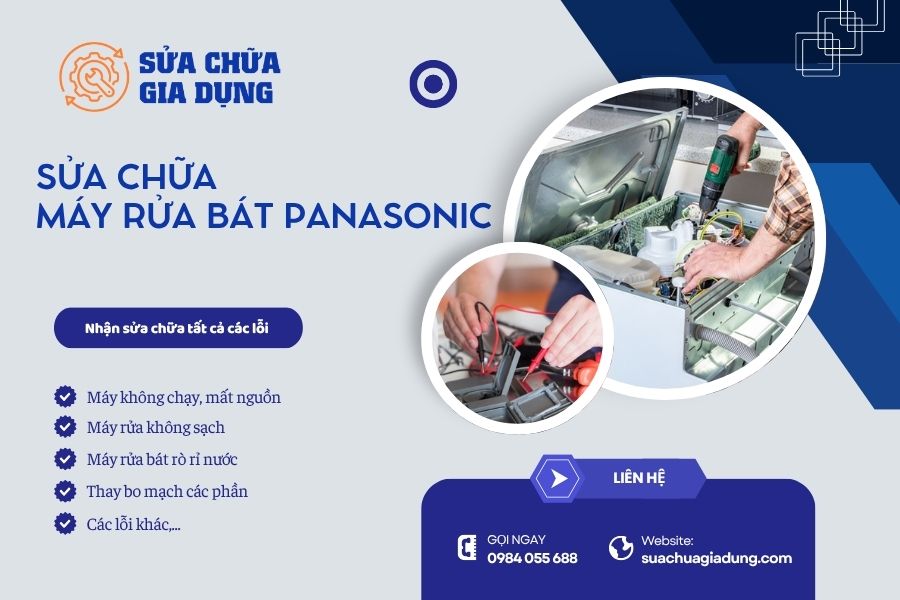 Sửa máy rửa bát Panasonic tại nhà Hà Nội