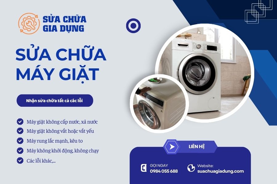 Sửa máy giặt tại nhà Hà Nội uy tín chuyên nghiệp 2025